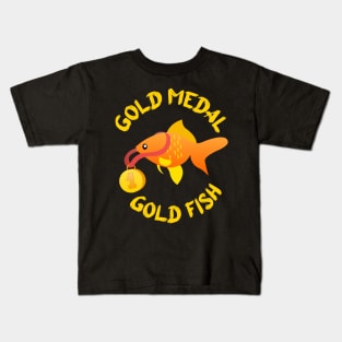 Gold Medal Gold Fish Kids T-Shirt